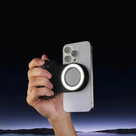 Creator Grip Pro™ – Luce LED + Telecomando Bluetooth per Video Perfetti.                                          🔥Più venduto per TikTok e creator